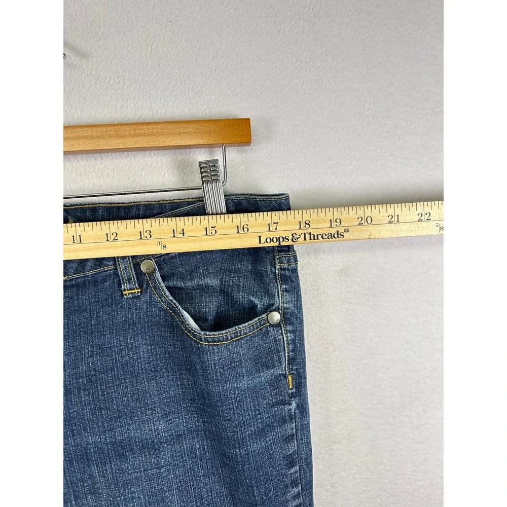 Arizona Jean Co Womens Size 15 Long Dark Wash‎ Straight Leg Denim Jeans